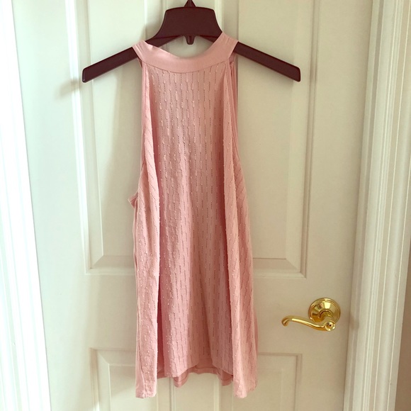 Kaileigh Tops - Like New Stitch Fix Pink Halter Tank Top. XL.